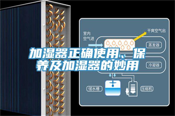 加濕器正確使用、保養(yǎng)及加濕器的妙用