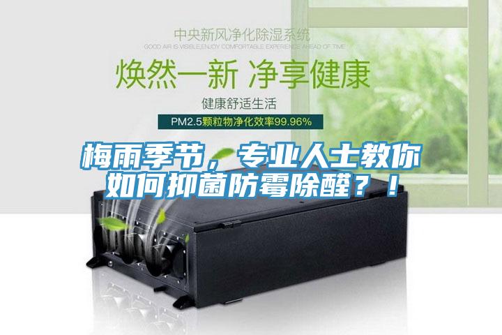 梅雨季節(jié)，專業(yè)人士教你如何抑菌防霉除醛？！