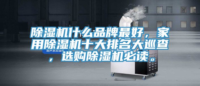 除濕機什么品牌最好，家用除濕機十大排名大巡查，選購除濕機必讀。