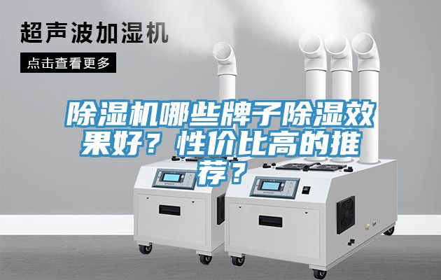 除濕機哪些牌子除濕效果好？性價比高的推薦？