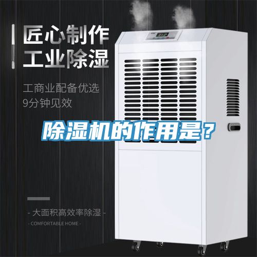 除濕機的作用是？